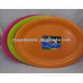 Plastic large oval tray/serving tray colors 52x37cm #TG22580A